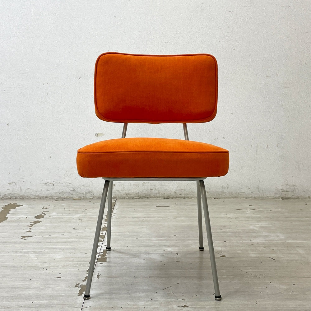 ハーマンミラー Herman Miller ジョージ・ネルソン George Nelson メタルサイドチェア Model 4671 ビンテージ ミッドセンチュリー クッション・ファブリック交換品 希少 ●