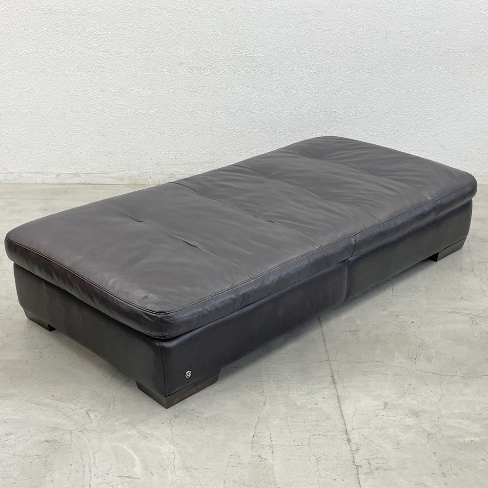 ナツッジ NATUZZI シェーズベンチ Chaise Bench MOD2263 C25 本革 レザー LEATHER 羽 オットマンス ツール 〓