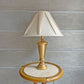 USA製 テーブルランプ 卓上ランプ ゴールドカラーフレーム ファブリックシェード クリームカラー 米国照明 ♪