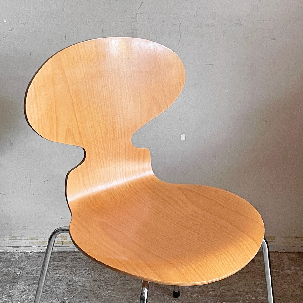 フリッツハンセン Fritz Hansen 3101 アリンコチェア アントチェア 4本脚 ナチュラルビーチ ラッカー仕上げ フェルトグライズ アルネ・ヤコブセン A ■