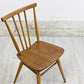 アーコール Ercol スティックバックチェア ダイニングチェア エルム材 UKビンテージ Vintage 英国家具 ●
