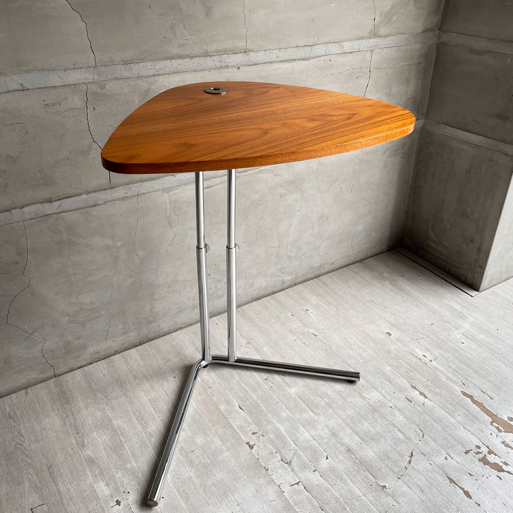 テクタ TECTA K22 サイドテーブル SIDE TABLE ウォールナット材 高さ調整可 アレキサンダーカルダー ドイツ バウハウス 定価￥92,400- ♪