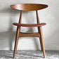 カールハンセン＆サン Carl Hansen & Son CH33P オーク材 レザーシート 本革 ダイニングチェア ハンス・J・ウェグナー 定価￥156,200- A ■