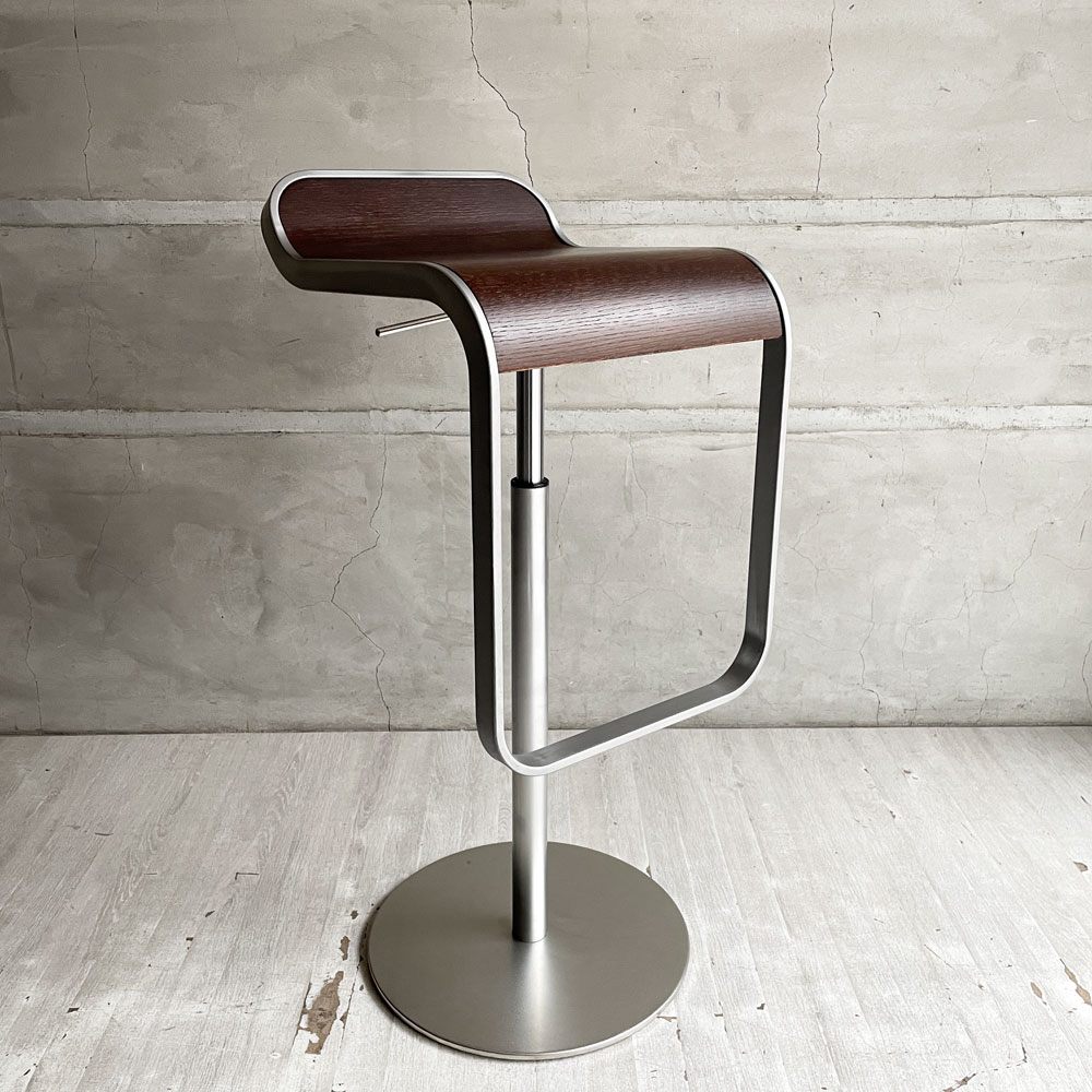 ラパルマ La palma レム LEM カウンタースツール 昇降式 カウンターチェア ハイスツール ウッドシート ダークウォールナット AZUMI アズミ A ♪