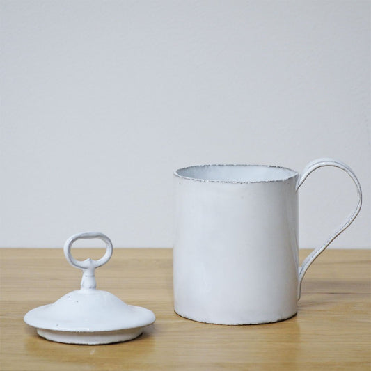アスティエドヴィラット Astier de Villatte キーモチーフ 蓋付き マグカップ ARTS&SCIENCE フランス ◎