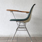 ハーマンミラー Herman Miller サイドシェルチェア セカンド 2nd ビンテージ アプホルスター スクールベース 肘掛けテーブル付 イームズ ミッドセンチュリー B ◇