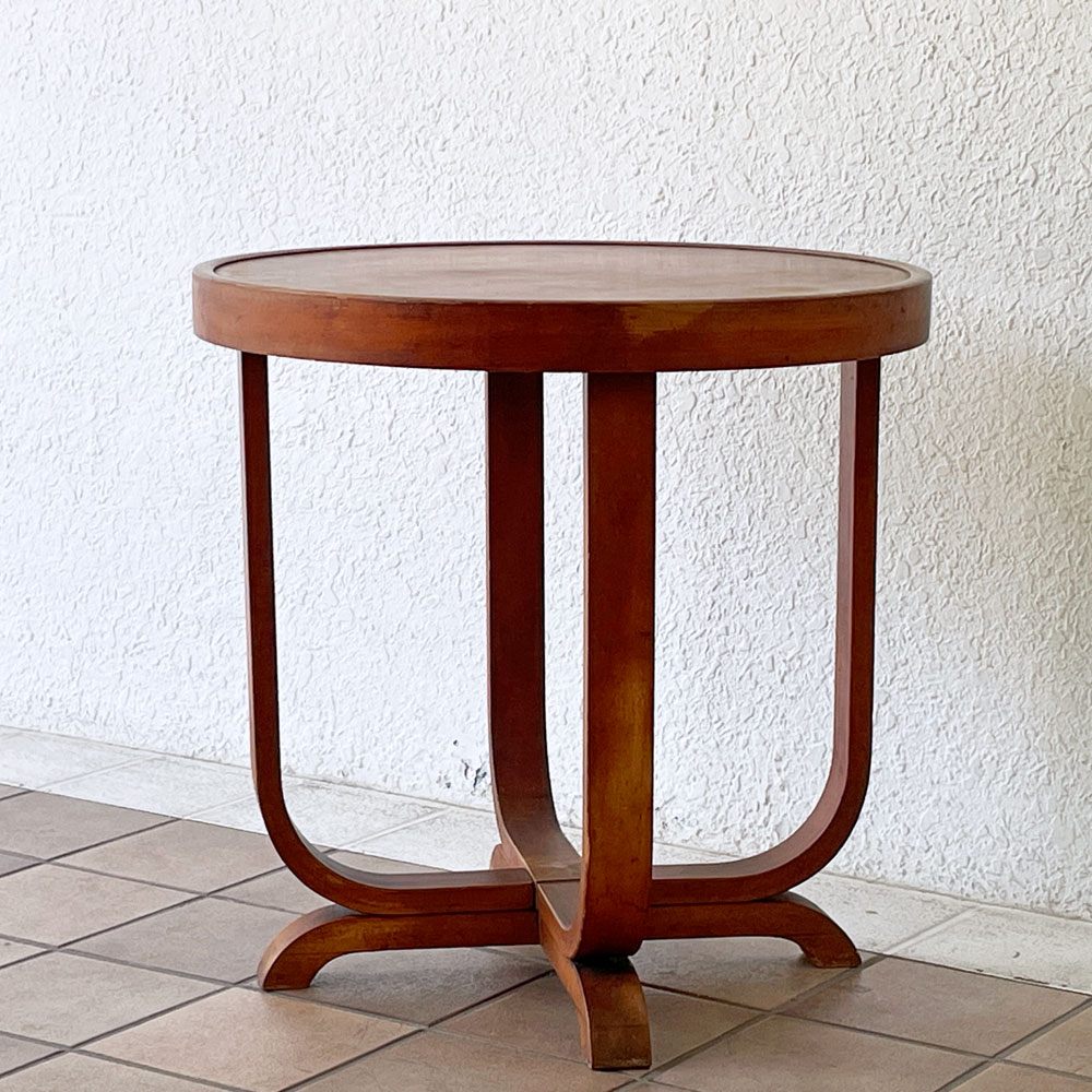 ジャパンビンテージ Japan Vintage サイドテーブル 丸型 ラウンド Φ60.5cm ◇