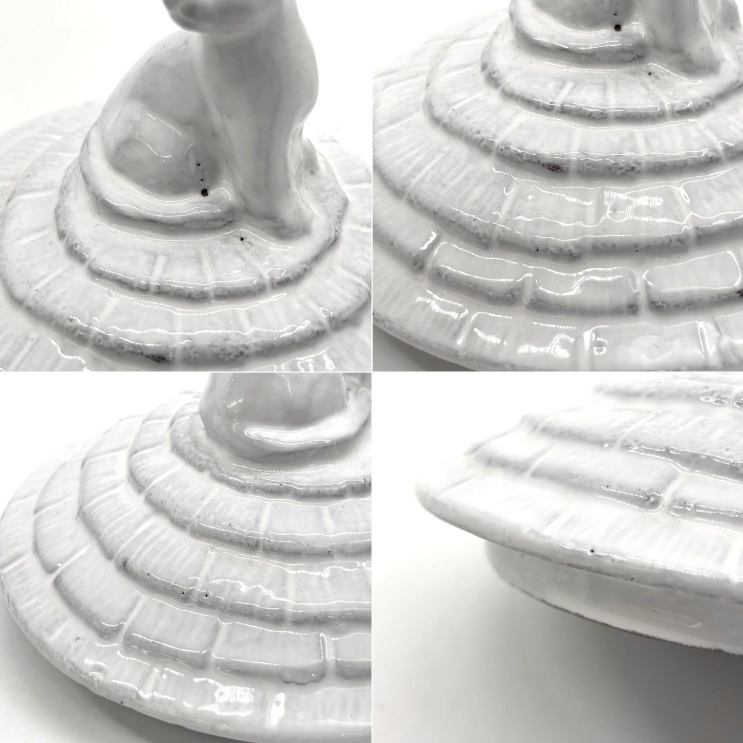 アスティエ・ド・ヴィラット Astier de Villatte グラン・シャレ キャット Grand Chalet Cat キャンドルリッド キャンドルカバー グラスキャンドル用 陶器 フランス ●