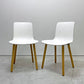 ヴィトラ vitra ハルウッド HAL WOOD サイドチェア ダイニングチェア ホワイト ナチュラルオーク ジャスパー・モリソン 定価￥78,100- B ●