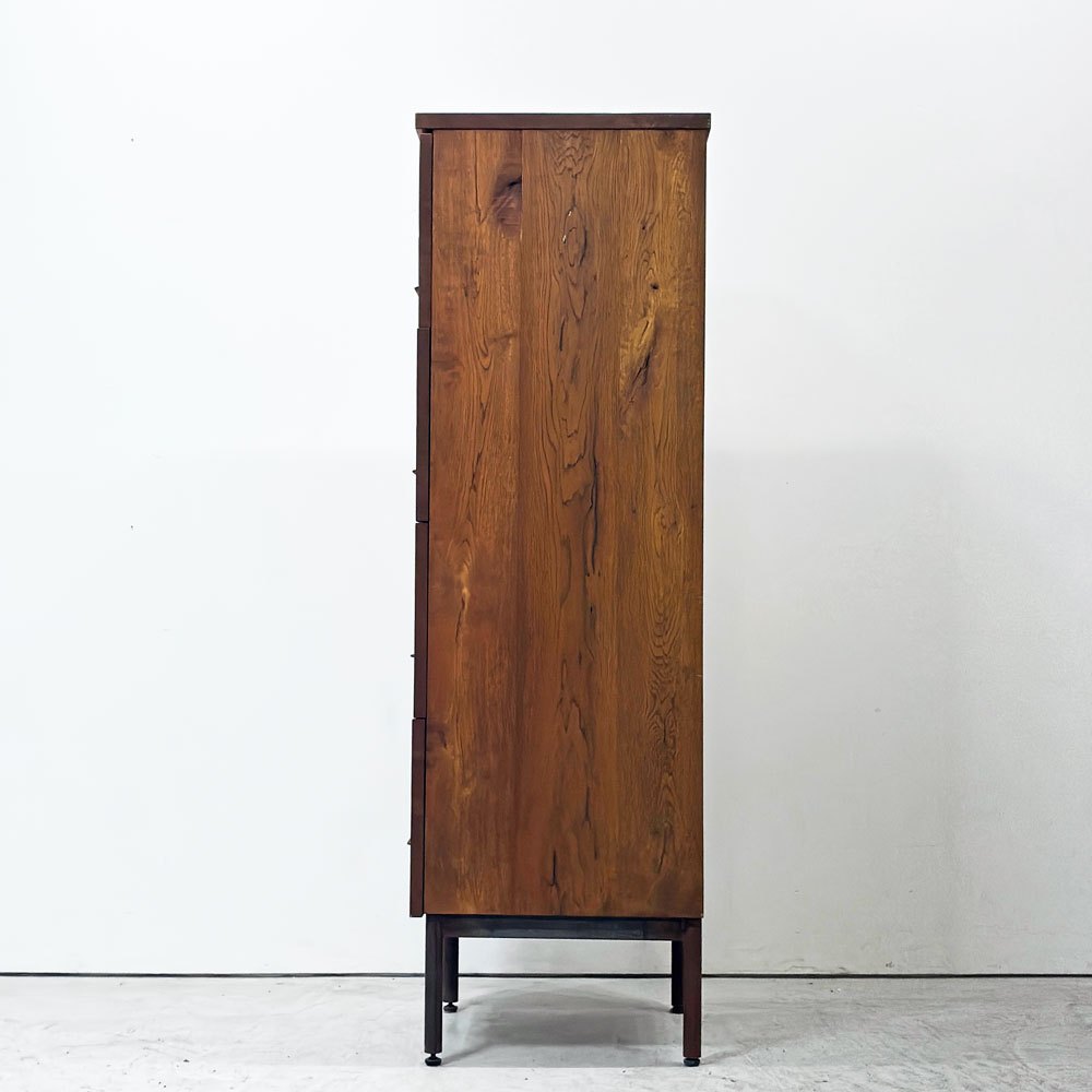 トラックファニチャー TRUCK FURNITURE ライブラリー ハイ チェスト LIBRARY HIGH CHEST ナラ無垢材 インダストリアルデザイン ●