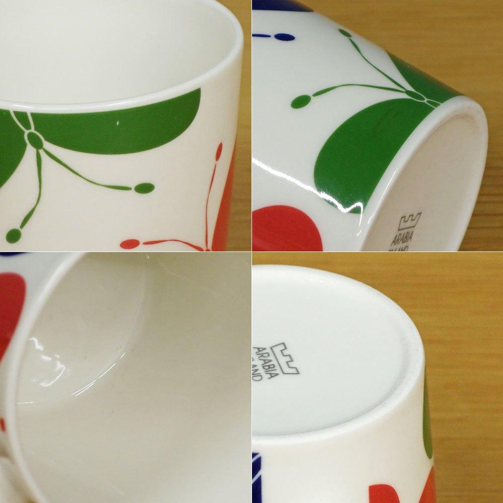 アラビア ARABIA ティーマ TEEMA マグ ペルホネン Perhonen ヘイニ・リータフフタ 北欧雑貨 フィンランド 夏限定 廃番 ◎