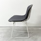 ノル Knoll 420 サイドチェア ワイヤーチェア ダイニングチェア ホワイト × グレー ファブリック フルカバー仕様 ハリー・ベルトイア ミッドセンチュリー ビンテージ B ●