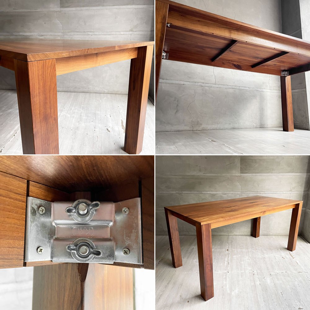 アール・テック R-TEC イージー ダイニングテーブル Easy Dining Table ウォールナット無垢材 モダンデザイン 国産 大川家具 ♪