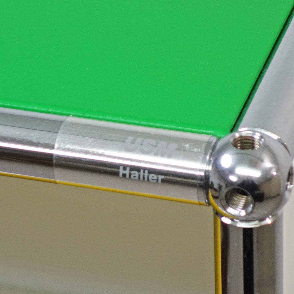 USMハラー USM Haller モジュラーファニチャー キャビネット シェルフ 1列5段 ドロップダウンドア×1 マルチカラー スイス ●