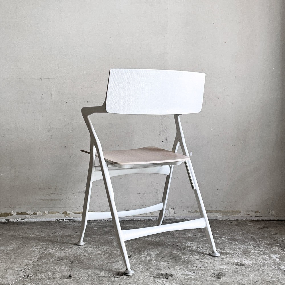 カルテル kartell ドリーチェア Dolly Chair プライウッドシート ホワイトウォッシュ 折りたたみ アントニオ・チッテリオ イタリア 希少廃番 ■