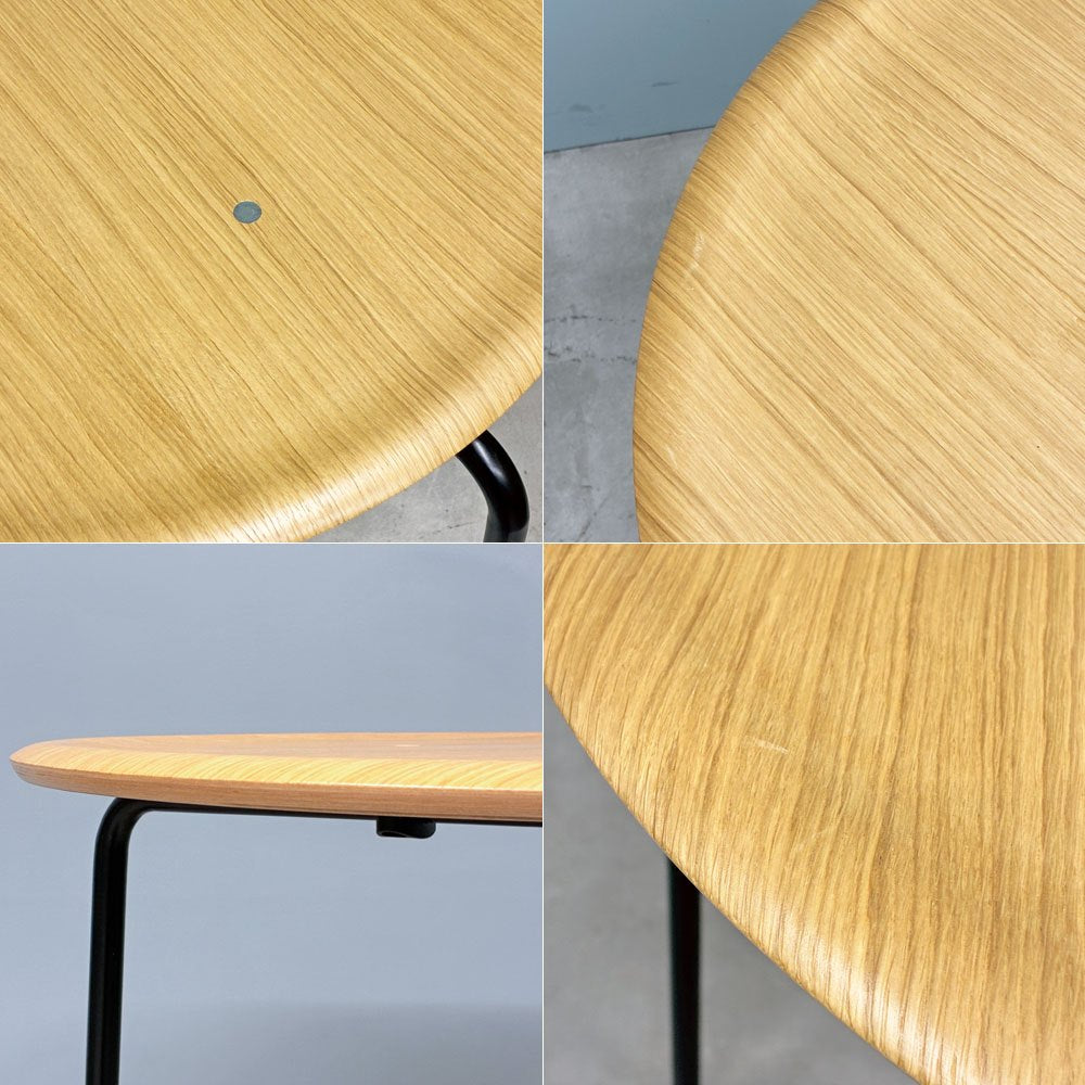 エンゲルブレヒト Engelbrechts ケヴィ KEVI 2010 ダイニングテーブル オーク材 プライウッド カフェテーブル 70cm 未使用品 ◎