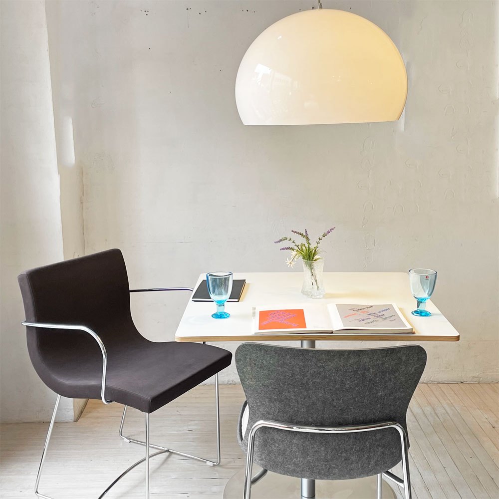 カルテル Kartell フライ FL/Y FLY ペンダントライト ホワイト フェルーチョ・ラヴィアーニ イタリア モダン スペースエイジ 定価56,600- ★