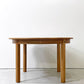 デンマーク ビンテージ Danish vintage オーク材 エクステンション ダイニングテーブル ラウンド 伸長式 Φ120cm 北欧家具 ●