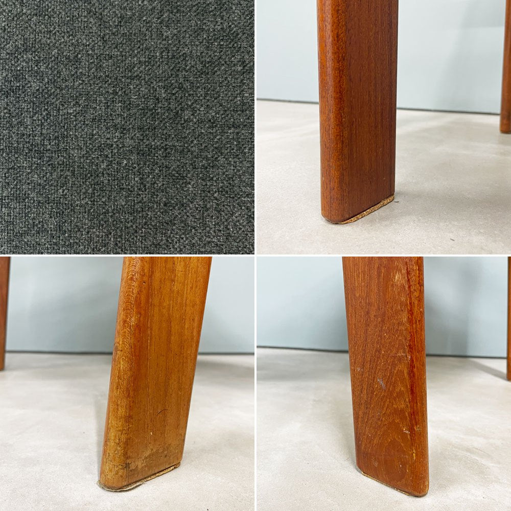 辻木工 TSUJI MOKKO チーク材 ダイニング アームチェア ファブリック張替済み ビンテージ vintage 北欧スタイル B ◎