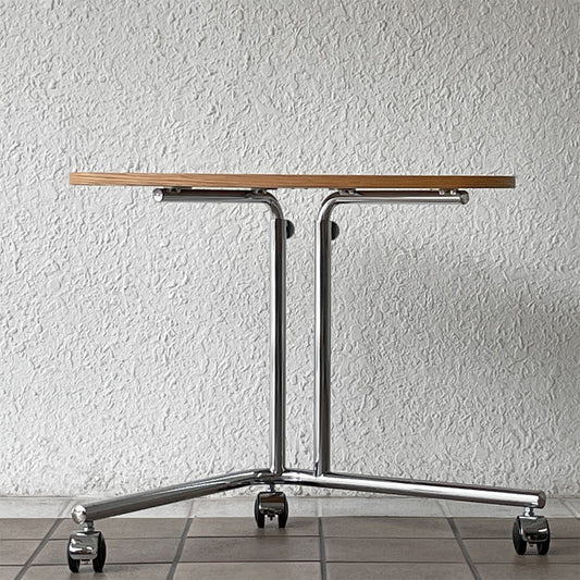 テクタ TECTA サイドテーブル K22R SIDE TABLE キャスター付き 高さ調整可 ドイツ バウハウス ACTUS取扱 展示品 定価99,000円以上 ◇