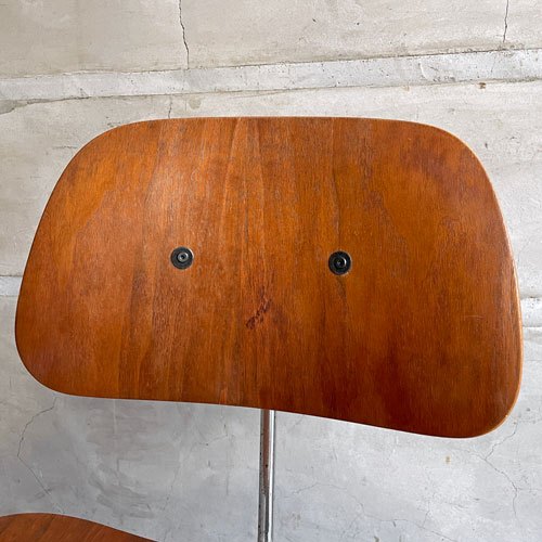 ハーマンミラー Herman Miller プライウッドダイニングチェア DCM ウォールナット メタルレッグ 90's ビンテージ C&R イームズ ミッドセンチュリー ♪