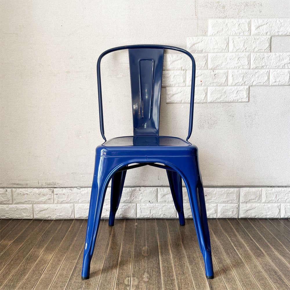 トリックス TOLIX エーチェア A-chair ダイニングチェア スタッキングチェア スチール製 ネイビー グザビエ・ポシャール フランス 定価￥99,000- 廃番カラー ◎