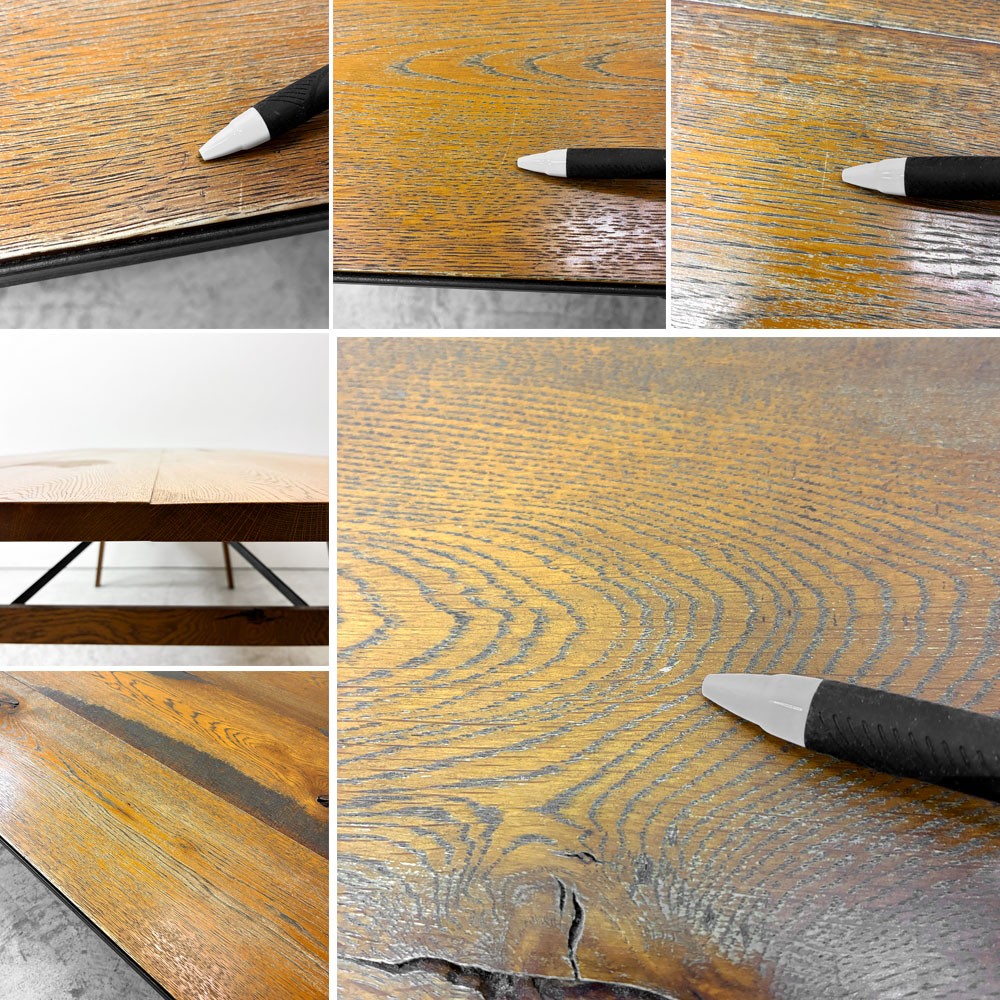 トラックファニチャー TRUCK FURNITURE スットテーブル SUTTO TABLE ダイニングテーブル ナラ無垢材 ナチュラルカラー インダストリアル 参考定価￥268,400- ●