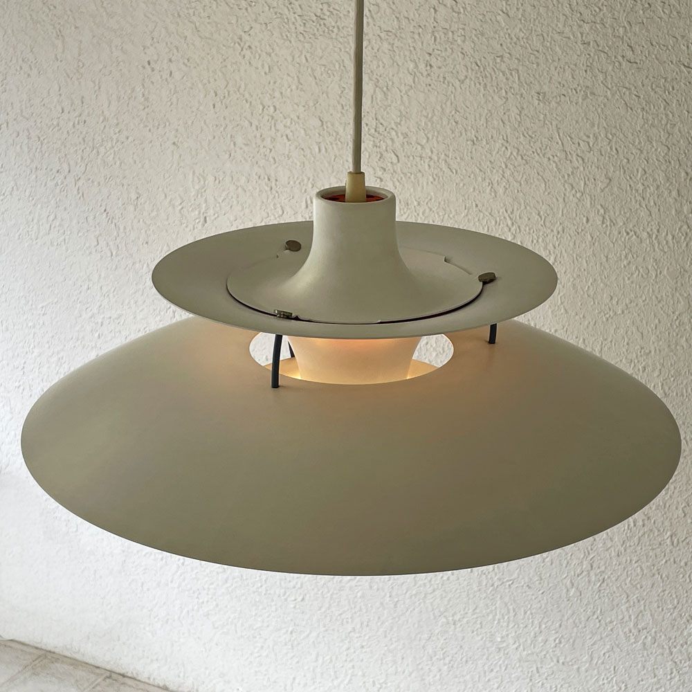ルイスポールセン Louis Poulsen PH5 ペンダントライト ホワイト ポール・ヘニングセン Poul Henningsen ビンテージ 北欧 名作照明 ◇