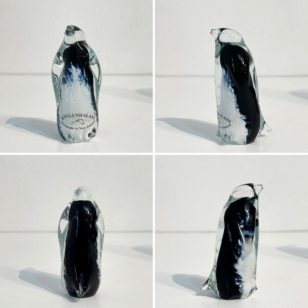 ホグラン アート グラス HOGLUND ART GLASS ガラスオブジェ ペンギンS・M・L 3点セット ニュージーランド ◎