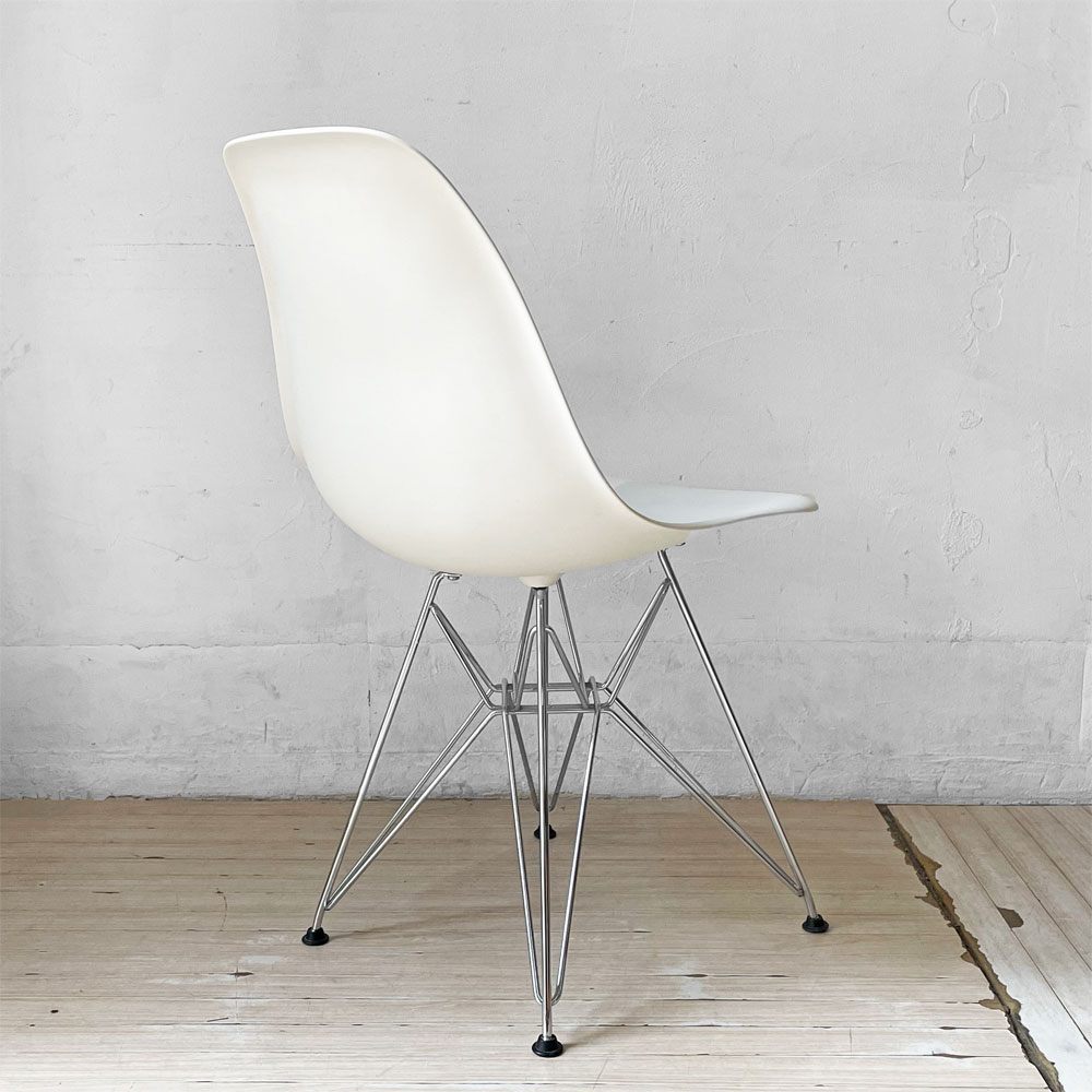 ハーマンミラー Herman Miller サイドシェルチェア ホワイトシェル ポリプロピレン製 エッフェルベース DSR C&R イームズ ミッドセンチュリー ★