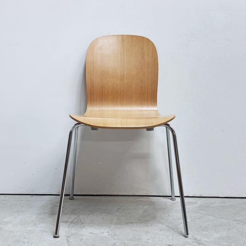カッペリーニ Cappellini テイト TATE スタッキングチェア プライウッド ジャスパー・モリソン ナチュラルカラー 店舗什器 イタリア 現状品 ●
