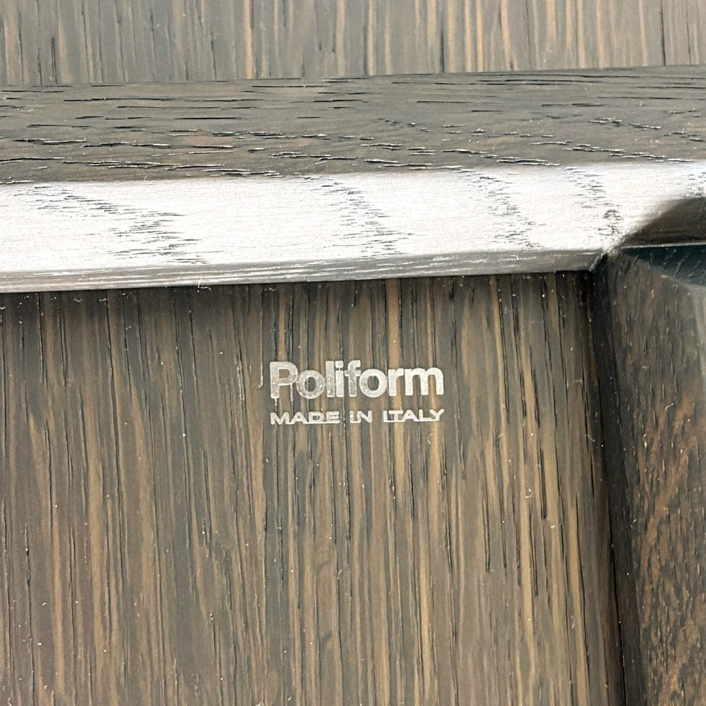 ポリフォーム Poliform トリデンテ TRIDENTEL サイドテーブル コーヒーテーブル 2点セットウォールナット材 エマニュエル・ガリナ Emmanuel Gallina 廃番 ●