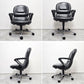 内田洋行 UCHIDA コアチェア CORE CHAIR デスクチェア オフィスチェア ブラックレザー キャスター付 説明書付 ●