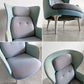 フリッツハンセン Fritz Hansen ロオチェア RO JH1 ラウンジチェア ファブリック Faded Denim Blue アルミベース ハイメ・アジョン 現行定価￥526,680以上 〓