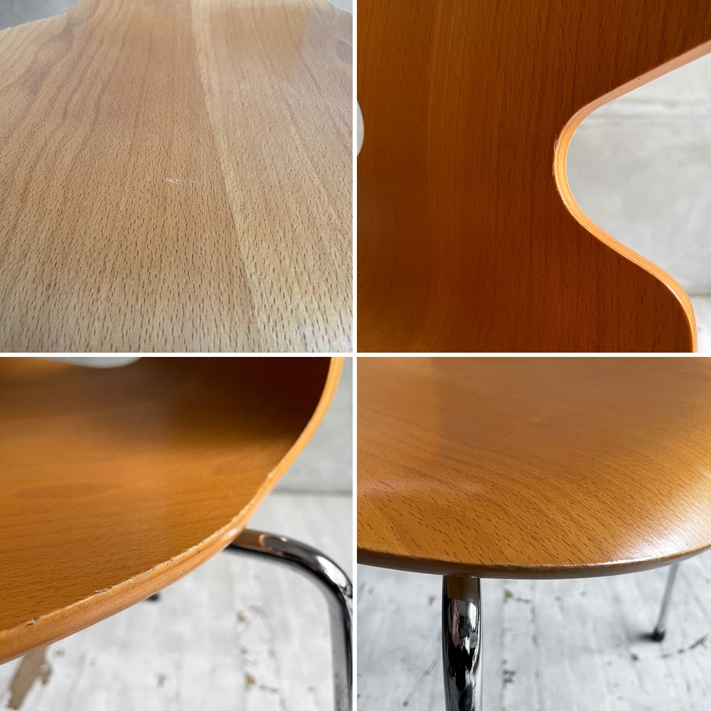 フリッツハンセン Fritz Hansen 3101 アリンコチェア アントチェア 4本脚 ナチュラルビーチ ラッカー仕上げ アルネ・ヤコブセン A ♪