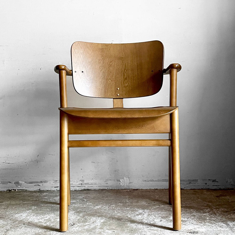 アルテック artek ドムスチェア Domus Chair ダイニングチェア ハーフアーム バーチ材 ウォールナットステイン スコープ SCOPE別注 イルマリ・タピオヴァーラ 北欧 フィンランド 定価￥128,700- ■