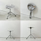 ダルトン DULTON X2 ビートスツール BEAT STOOL 回転式 無段階高さ調節 スチール クローム 折り畳み 廃番 B ●