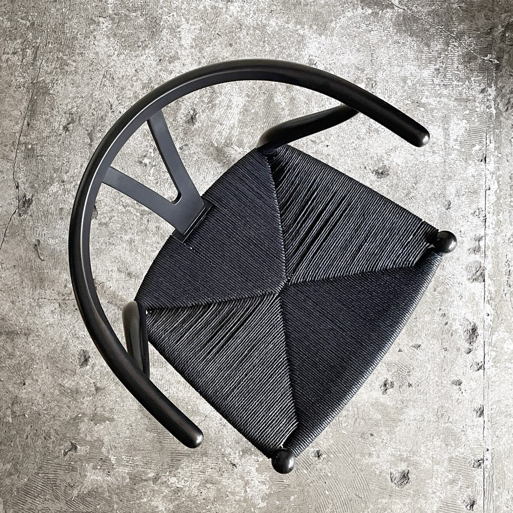カールハンセン＆サン Carl Hansen & Son CH24 Yチェア ブラックラッカー×ブラックペーパーコード ビーチ材 ハンス・J・ウェグナー デンマーク 北欧家具 ■
