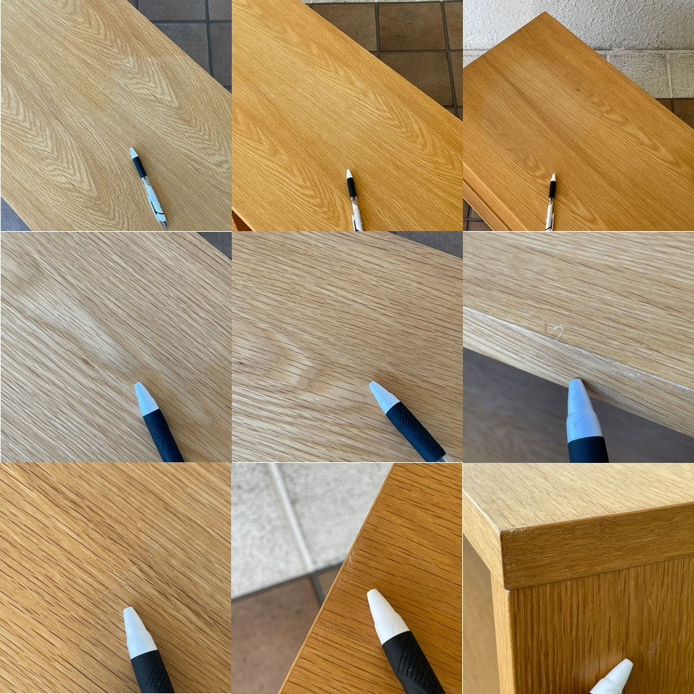 無印良品 MUJI スタッキングキャビネット テレビボード オーク材 W163cm ガラス扉無し 抽斗2杯 ナチュラルモダン ◇