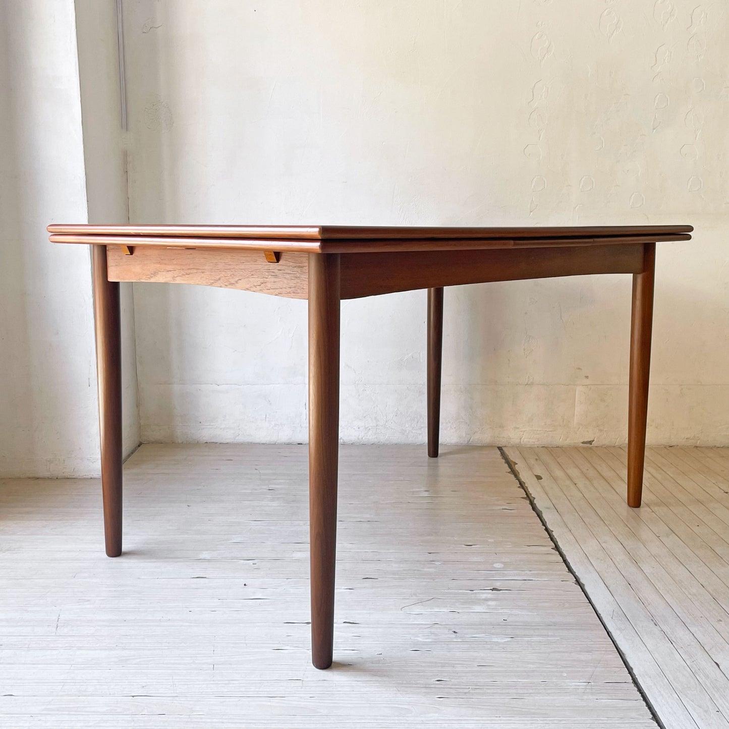 デンマークビンテージ Danish Vintage エクステンション EX ダイニングテーブル チーク材 伸長式 北欧家具 ★