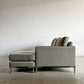 ラフィネリビング raffine living ビター BITTER SOFA 3人掛けソファ 片アーム W190cm ファブリック グレージュ系 オットマン付 廃番仕様 カタログ定価￥421,850-以上 〓