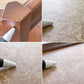 アクメファニチャー ACME Furniture ブルックス BROOKS ヘキサゴンテーブル HEXAGON TABLE リノリウムトップ サイドテーブル H40cm ベージュ オーク材 ビンテージスタイル ◇