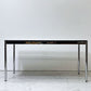 USMモジュラーファニチャー USM Haller USMハラーテーブル ワーキングデスク ダイニングテーブル オーク材 ブラック W150cm 高さ調整リング付き スイス ●