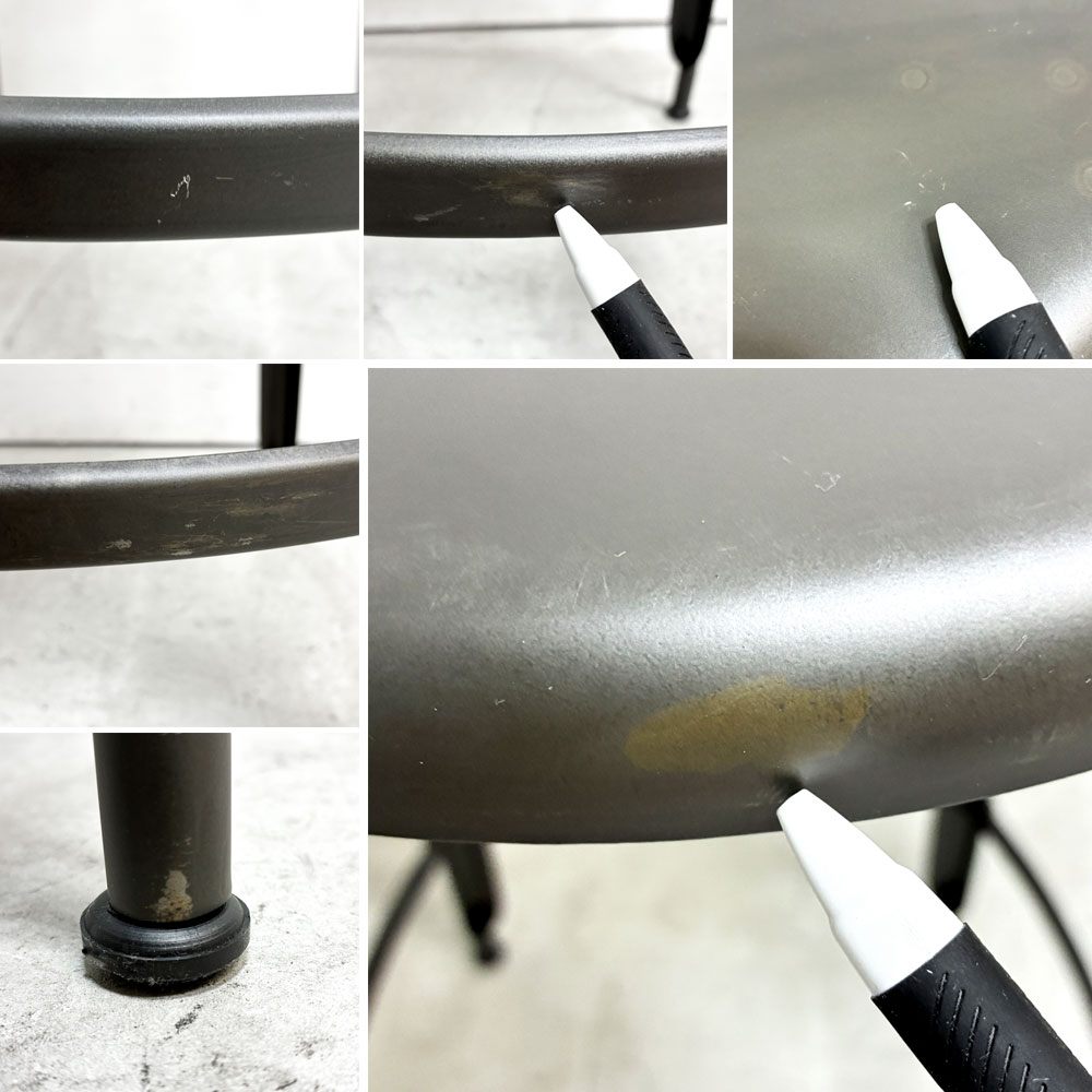 フェールトラヴァイユ FER TRAVAIL ニコルチェア NICOLLE Chair SH80 カウンターチェア スチール マットクリア仕上げ 別注モデル インダストリアル A ●