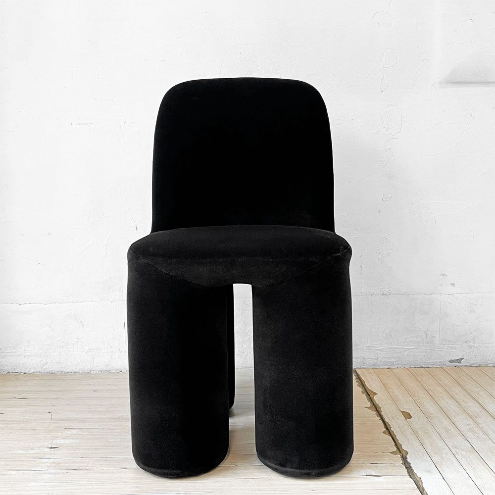 ミネルバ MINERVA ゾウ チェア Zo chair ブラック ベロア調 ぬいぐるみの椅子 黒川雅之 Kurokawa Masayuki 1985年 美品 ★
