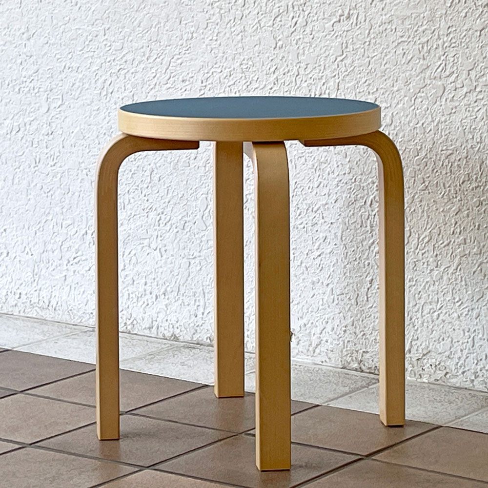 アルテック artek スツール Stool E60 4本脚 リノリウム ジーンズ 14 JEANS スコープ別注カラー 北欧家具 フィンランド ◇