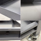 トラスコ中山 TRUSCO キャスターワゴン 作業台 補助テーブル キャビネット ホワイト スクエア天板 60×60cm H74cm  ◎