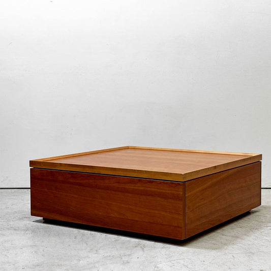 アクタス ACTUS リモ2 RIMO2 リビングテーブル ローテーブル センターテーブル スクエア ウォールナット材 2ドロワー W80cm 廃番 ●