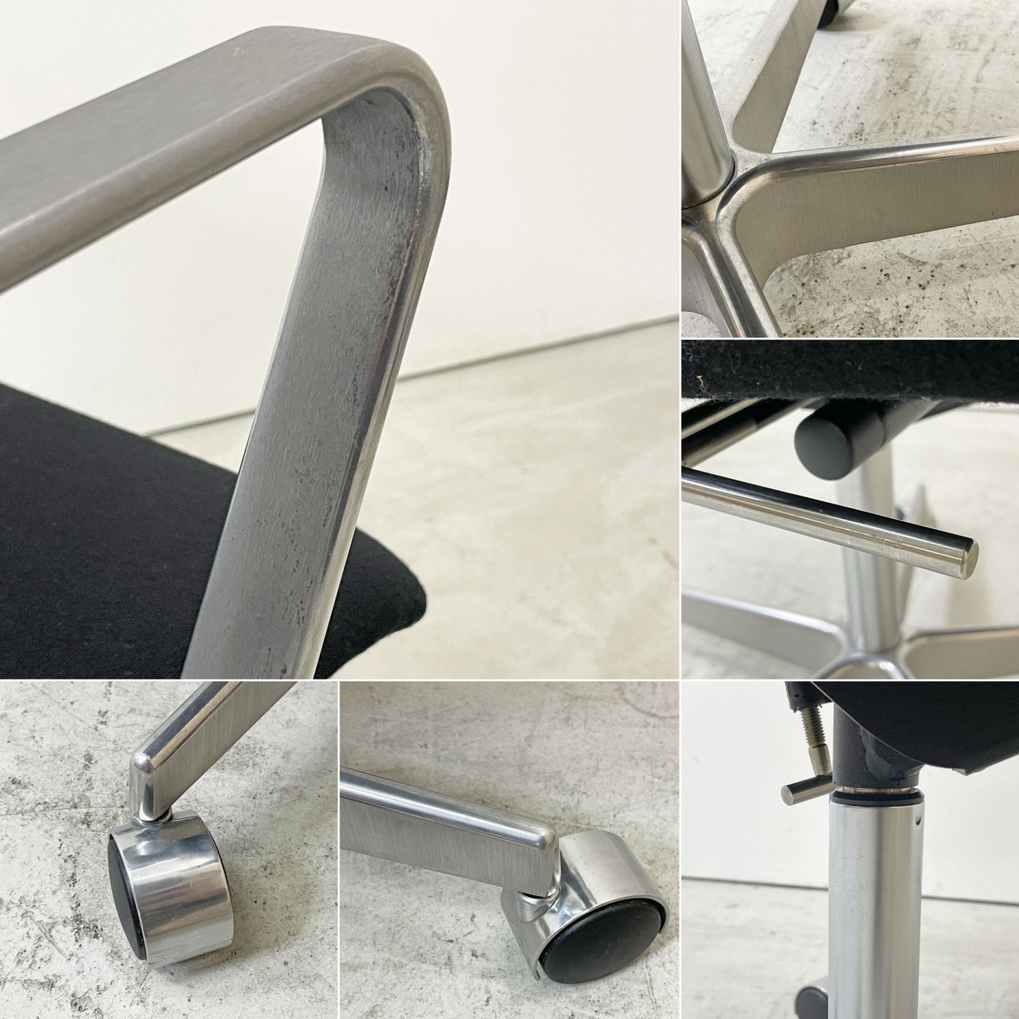 フリッツハンセン Fritz Hansen オックスフォード OXFORD チェア アームチェア ハイバック キャスター 昇降機能 ブラック アルネ・ヤコブセン 2008年製 ●