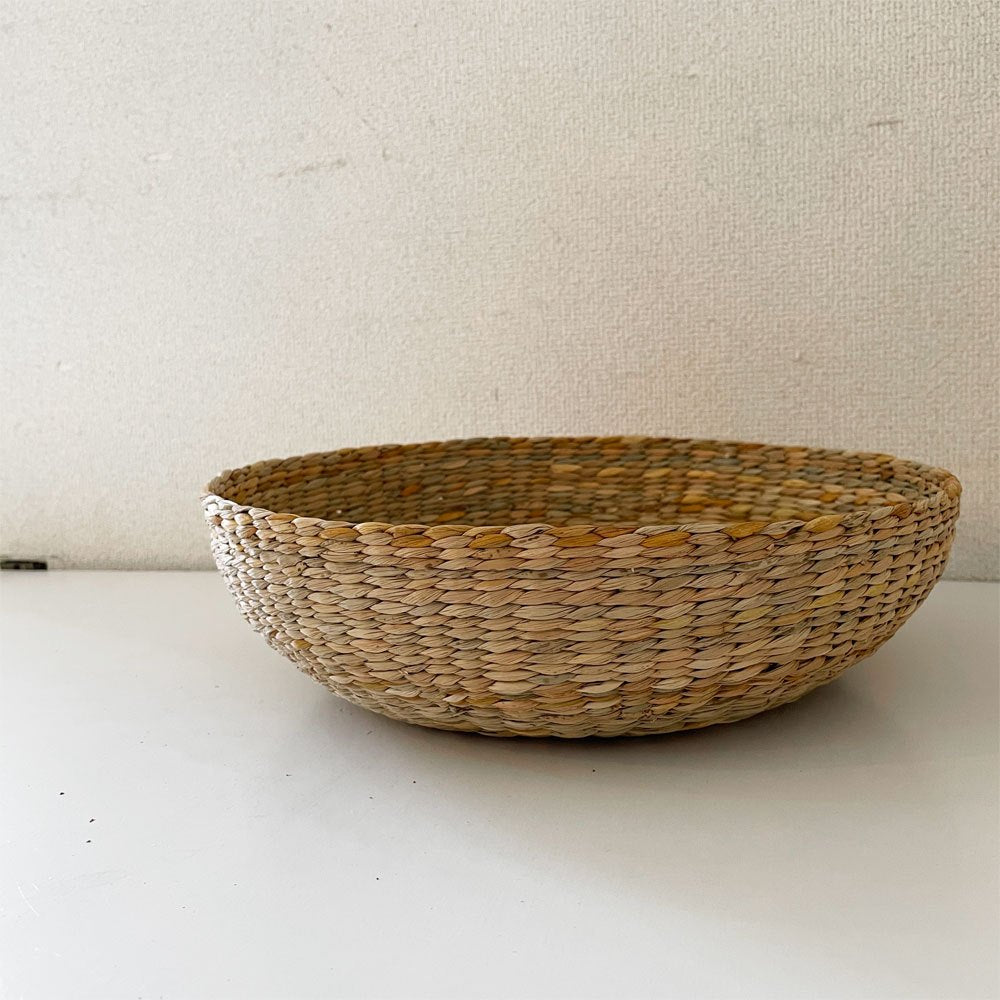 SPACE A&CO 水草 ネスティングバスケット 中 Φ30×11cm イギリス製 旧shop281 有元葉子 定価￥34,100- C ◎